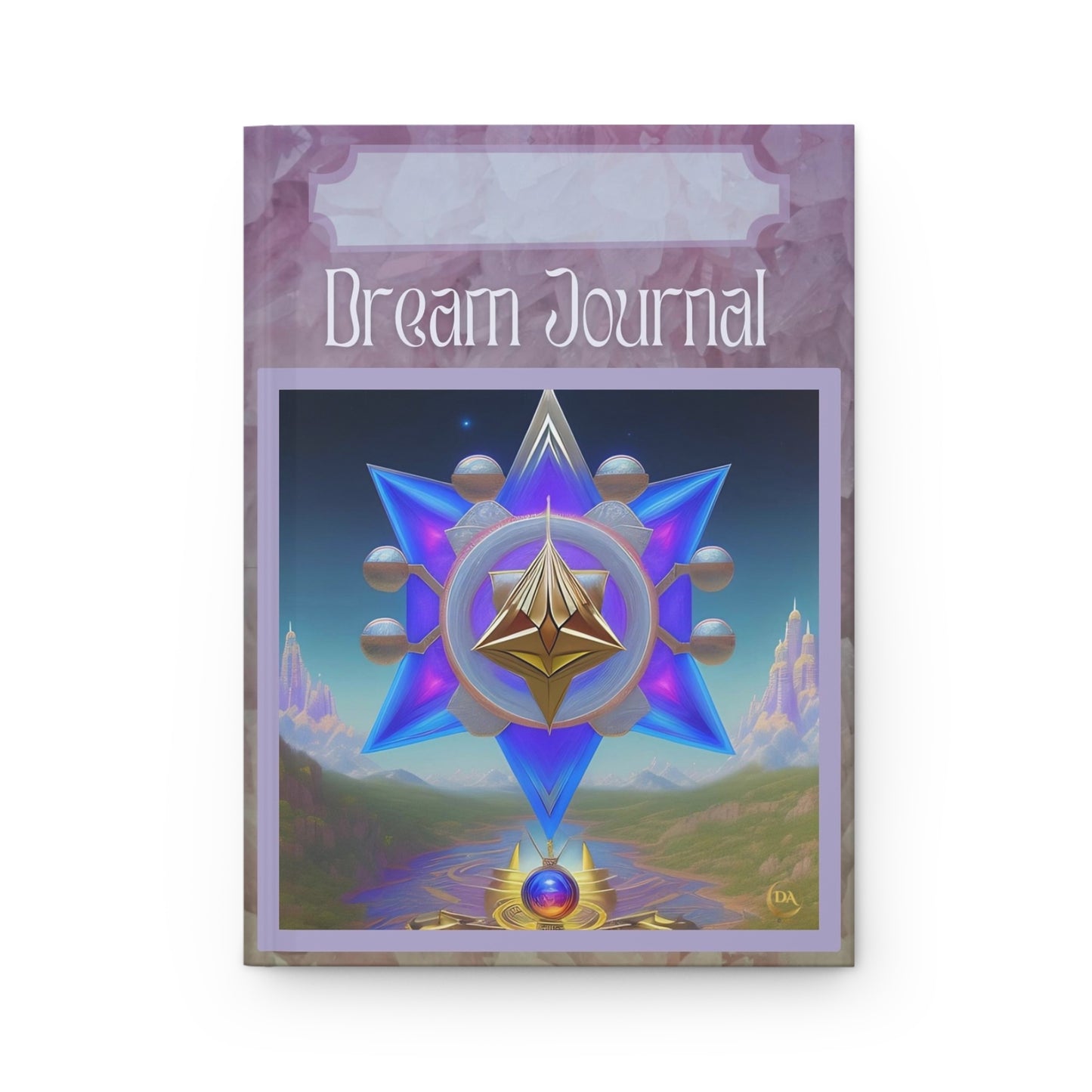 Dream Journal Hardcover — Spiritual Crystal Art Notebook for Dreamwork & Guided Journaling by Divine Arts