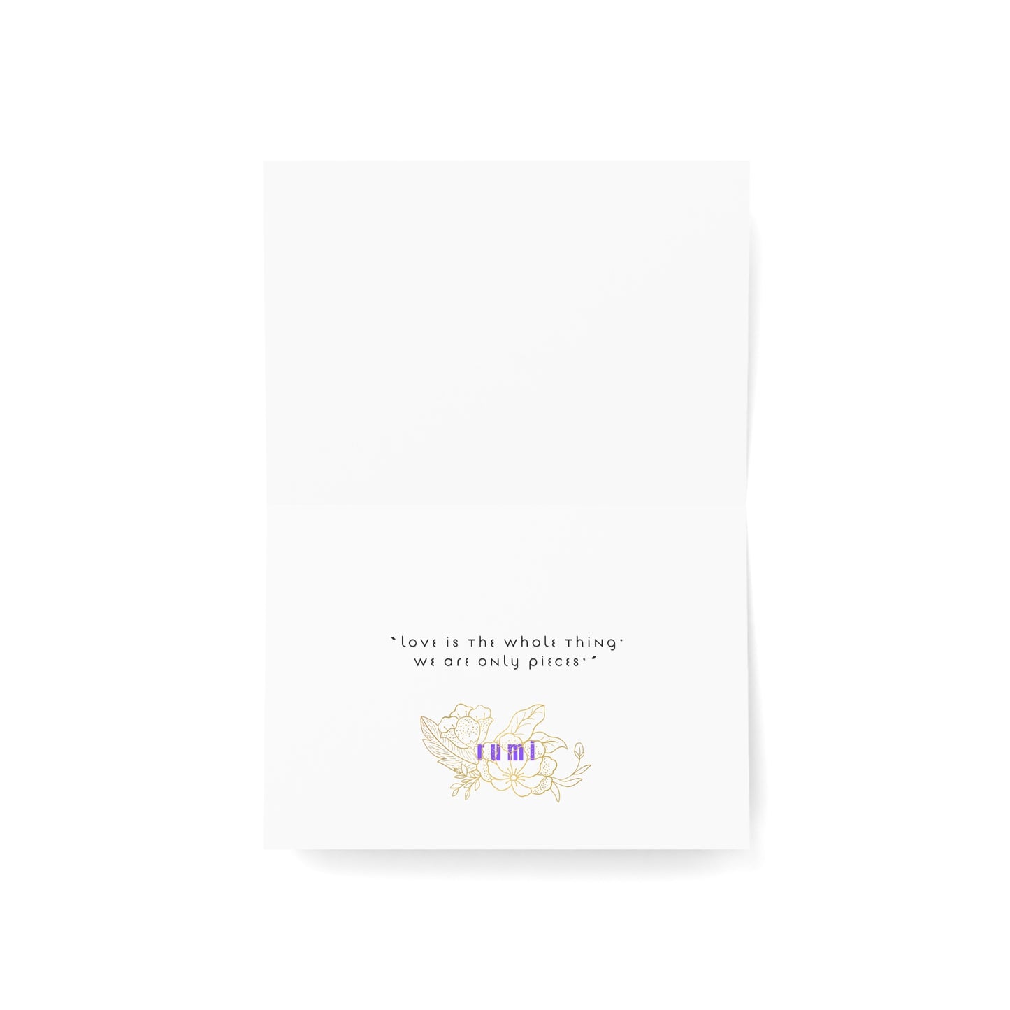 Greeting Cards (10, 30, & 50, 5" x 7" Double Coated), Earth 5D, Merkaba Art, Earth Chakra, Golden Age, Ascension, Digital Art, Christmas, Holiday Earth Day, Rumi Sufi Mystic Inspirational Poetry Quotes, Gift for Him or Her, by Divine Arts