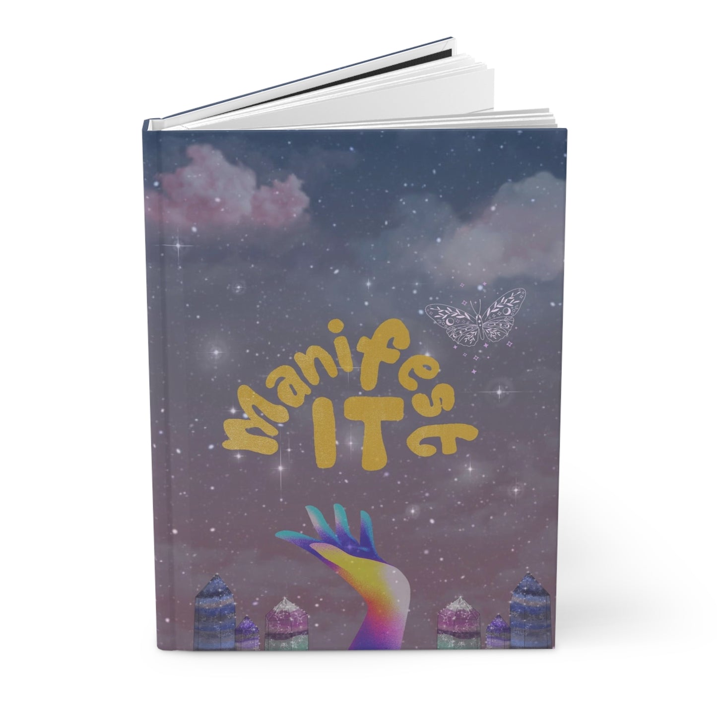 Manifest It Hardcover Journal — Cosmic Gratitude & Manifestation Notebook by Divine Arts