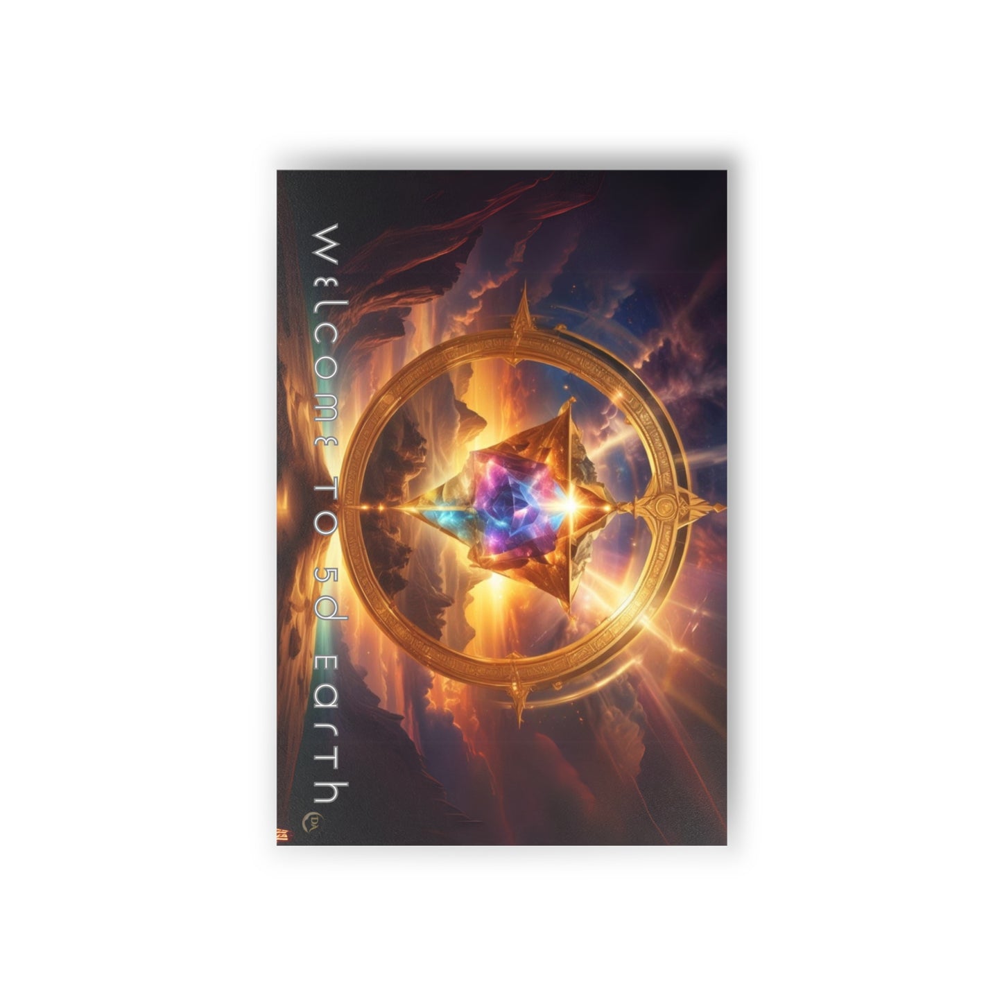Postcards (10pcs), Welcome to 5D Earth, Christmas Holiday Earth Day Spiritual Gift Merkaba Stationery, Ascension Art by Divine Arts