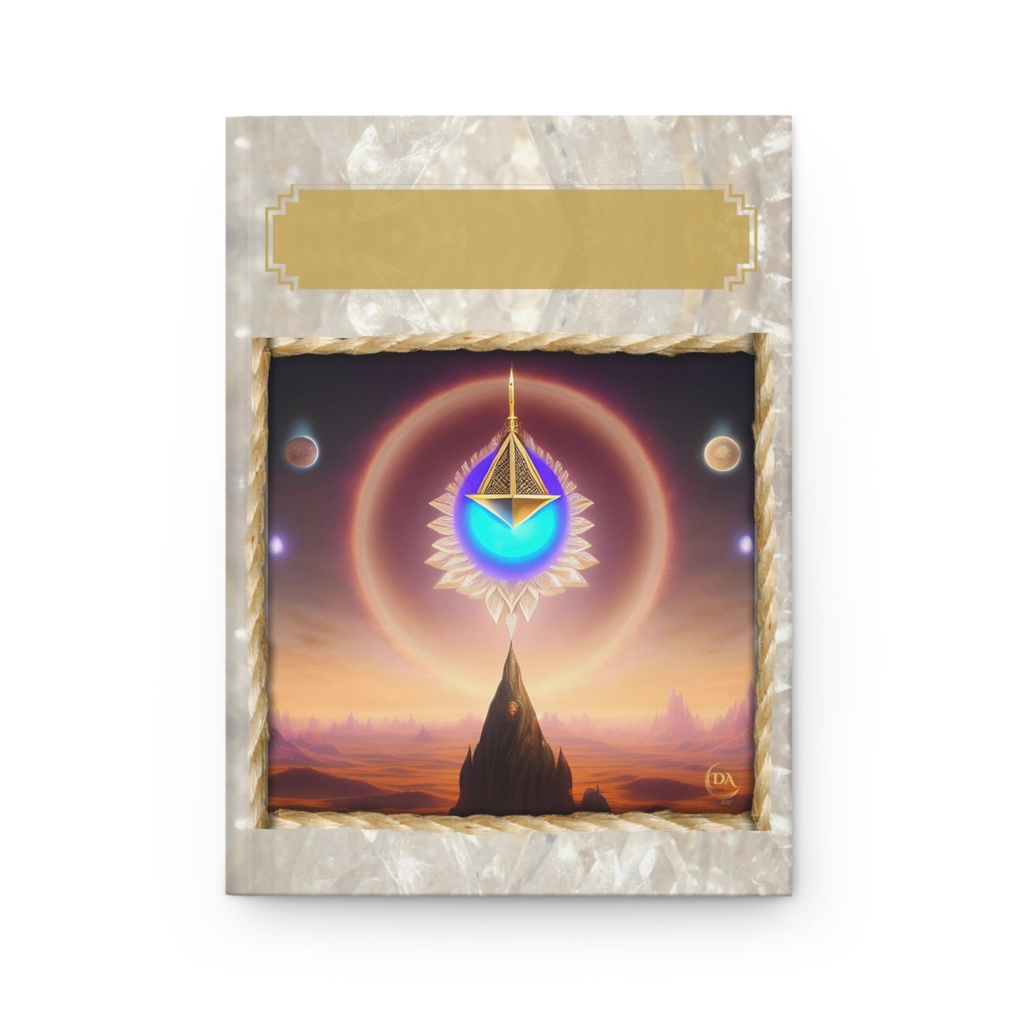 Mystic Geometry Hardcover Journal — Celestial Temple Art Notebook by Divine Arts
