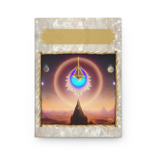 Mystic Geometry Hardcover Journal — Celestial Temple Art Notebook by Divine Arts