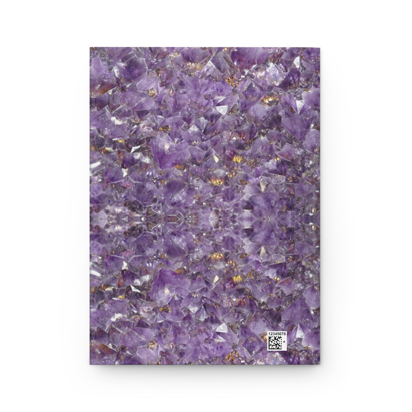 Amethyst Akasha Hardcover Journal — Crystal-Mandala Night Notes Notebook by Divine Arts