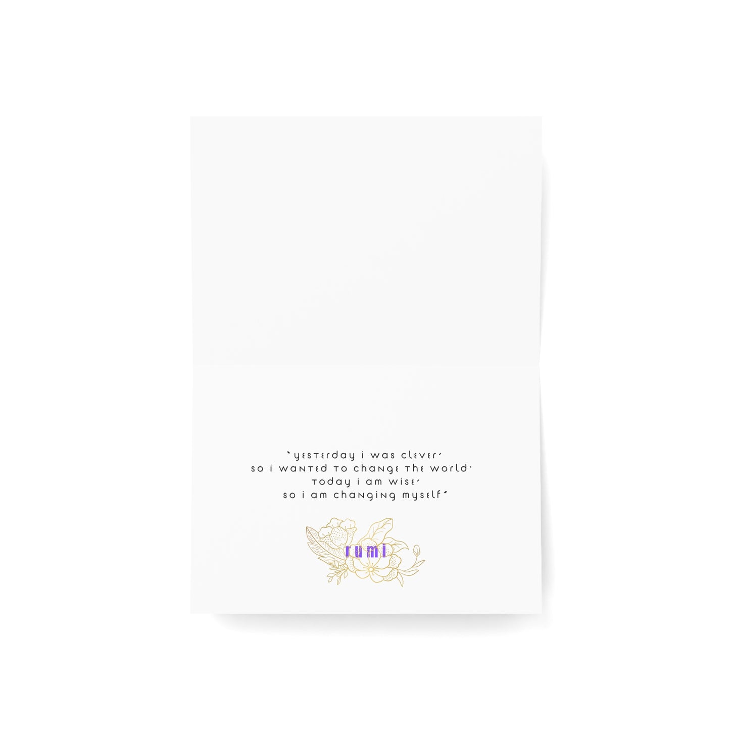 Greeting Cards (10, 30, & 50, 5" x 7" Double Coated), Earth 5D, Merkaba Art, Earth Chakra, Golden Age, Ascension, Digital Art, Christmas, Holiday Earth Day, Rumi Sufi Mystic Inspirational Poetry Quotes, Gift for Him or Her, by Divine Arts