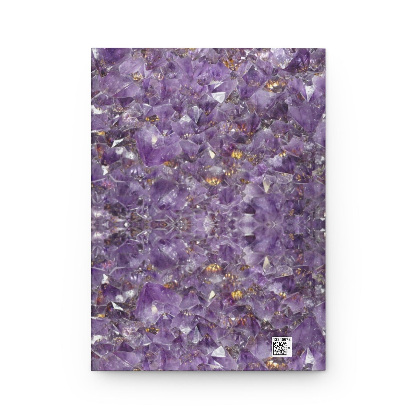 Amethyst Akasha Hardcover Journal — Crystal-Galaxy Night Notes Notebook by Divine Arts