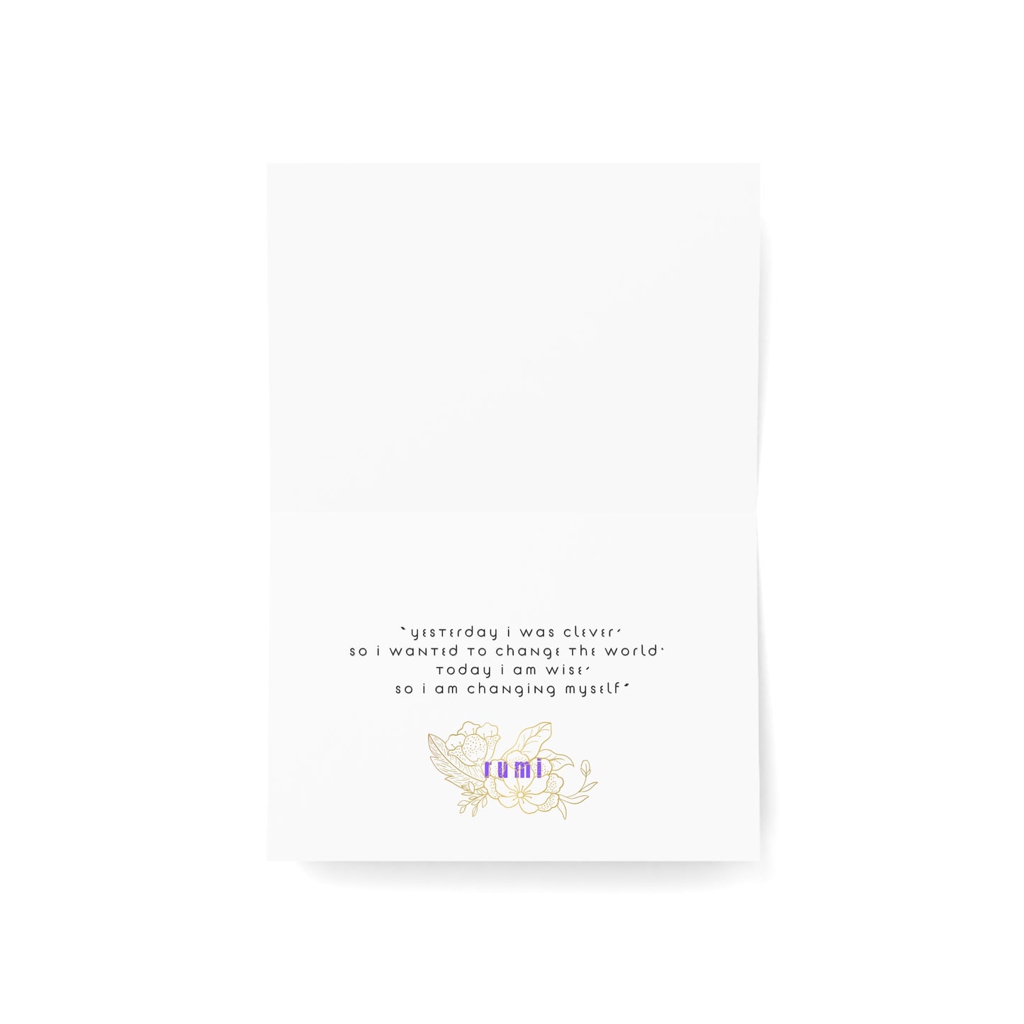 Greeting Cards (10, 30, & 50, 5" x 7" Double Coated), Earth 5D, Merkaba Art, Earth Chakra, Golden Age, Ascension, Digital Art, Christmas, Holiday Earth Day, Rumi Sufi Mystic Inspirational Poetry Quotes, Gift for Him or Her, by Divine Arts